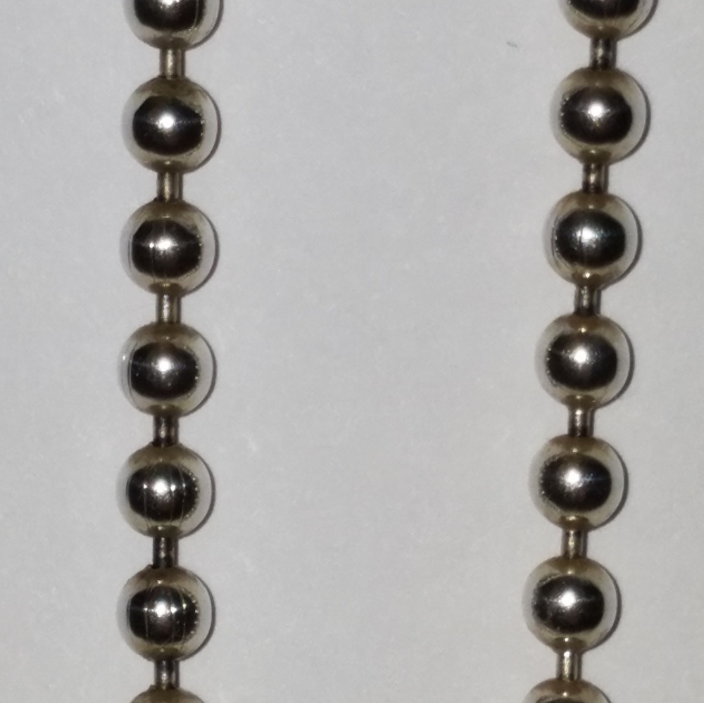 Sterling Silver Beaded Ball Neclace 17".